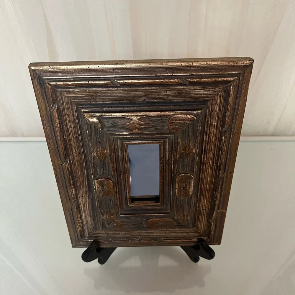 Decorative Wood and Gold Wall Mirror